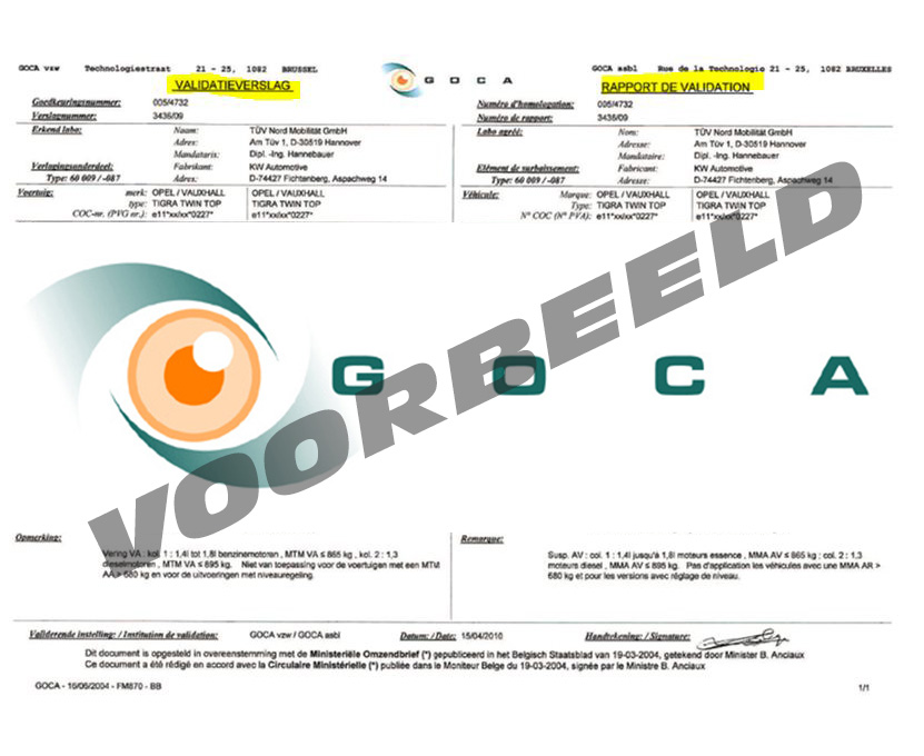 GOCA for Eibach Springs
